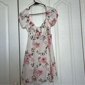 Floral Puff Sleeve Dress